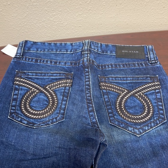 🕳NWT Big Star Union Vintage Jeans Thick Stitch Embroidered - Picture 2 of 10